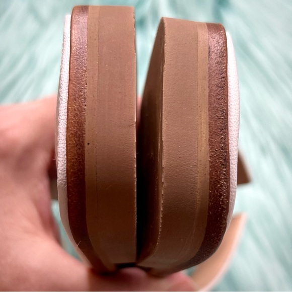 STEVEN NEW YORK LEATHER White Slip On Sandals Women’s 7 - Picture 5 of 11